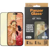 PanzerGlass Ultra-Wide Fit iPhone 15 -panssarilasi, Anti Blue-Light, Anti-Reflective