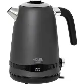 Adler AD 1295g -vedenkeitin, 1,7 l, 2200 W, Satin grey