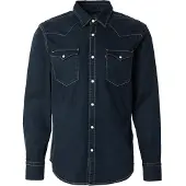 Levi's for man. 85744-0114 Barstow Standard Fit Western Shirt black (XL), Casual, Cotton, Long sleeve