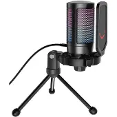 Fifine AMPLIGAME A6 USB Mikrofoni RGB (PC/PS4/PS5) - Musta
