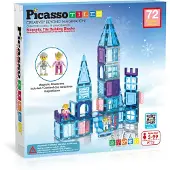PicassoTiles magneettinen rakennussetti 72 osaa, talviteema