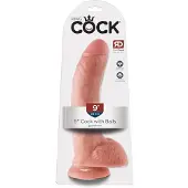 Doc Johnson Tekopenis 9" kiveksillä, roosa