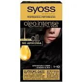 Syoss Intensiivinen öljy Oil pysyvä hiusväri 50 ml 1-10 Intensiivinen musta
