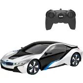 Rastar BMW I8 Silver R/C -kauko-ohjattava auto, 1:24