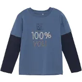 Minymo T-Shirt Ls - Blue - 86