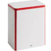 HAY Säilytyspurkki Metalli L Off-White Red