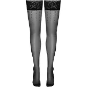 Cottelli Collection Stockings POLKA-DOTS HOLD-UP STOCKINGS