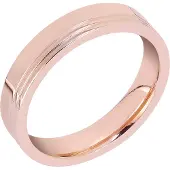 Lykken Trend ruusukullanvärinen terässormus 11