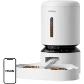 Petlibro Granary camera feed dispenser with double bowl, 5L (white)
