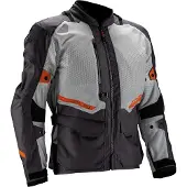 Leatt ADV Flowtour 5.5 Tekstiilitakki Harmaa/Musta/Oranssi Miehet, size XL