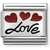 Nomination Classic 330208/06 love italics balloon pala