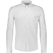 Lindbergh Yarn Dyed Oxford Superflex Shirt L/S - White - S