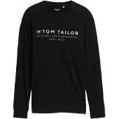 Tom Tailor Printed Longsleeve - Black - M