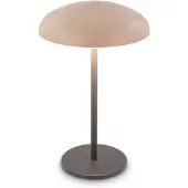 Briloner LED-akku-pöytälamppu Brilo unplugged Caxa, beige/antrasiitti himmennettävä, Musta, Metalli