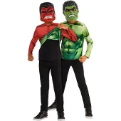 Rubies Hulk Reversable Top - Red - 7-8Y
