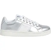 Pepe Jeans for woman/girl. PGS000005 Player Shine shoes silver (36), Flat, Laces, Casual, children's fashion