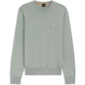 BOSS for man. 50527583 Kanovano light green jumper (L), Casual, Cotton