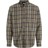 Jack & Jones Jjeclassic Flannel Check Shirt Ls Sn - Khaki green - M