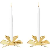 Georg Jensen - Joulu 2025 kruunukynttilänjalka 8,3x3,7 cm 2 pakkaus kulta
