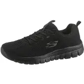 SKECHERS Matalavartiset tennarit 'Graceful Get Connected' harmaa / musta