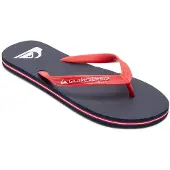 Quiksilver Varvastossut 'Molokai' punainen / valkoinen