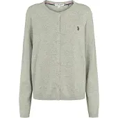 U.S. POLO ASSN. Neuletakki 'Kimmi' meleerattu harmaa
