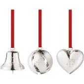 Georg Jensen - Joulu 2025 koristepakkaus 3 osaa hopea