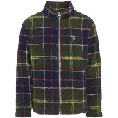 Barbour Tartan Fleece Zip Through - Green - L