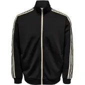 Only & Sons Onsriber Rlx Ls Zip Stripe Track Sweat - Black - M