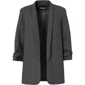 Pieces Pcbosella 3/4 Pinstripe Blazer Noos Bc - Black - L