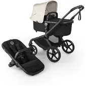 Bugaboo Fox 5 Renew Complete Kehto Ja Istuin Rattaat Black / Heritage Black / Misty White One Size Musta One Size Pojat, Tytöt
