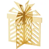 Georg Jensen CC 2025 pöytäkoriste pieni 18K-kullattu