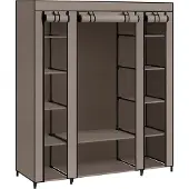 Songmics Kangasvaatekaappi 175 x 150 cm, taupe
