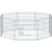 Pricenet Kokoontaittuva Dogpen hopea Puppy Run Rabbitille