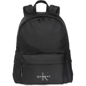 Calvin Klein Reppu 'Monologo Embroidery Dome' harmaa / musta / valkoinen