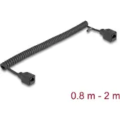 HQ Products 90671, 2 m, Cat5e, U/UTP (UTP), RJ-45, RJ-45, Musta