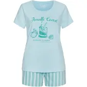 Vivance Pyjamashortsit sinivihreä / pastellinsininen / vaaleanpunainen