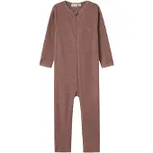 Name it Nmfwang Wool Needle Nightsuit Solid - Brown - 92