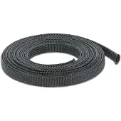 DeLOCK – Braided Sleeve stretchable 5 m x 12 mm black (18849)