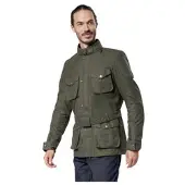 Detlev Louis DL-JM-4 Waxcotton-Moottoripyörätakki Oliivi Miehet vihreä, size 56