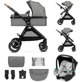 Kinderkraft ESME 2-in-1 Yhdistelmävaunut, Pure Black