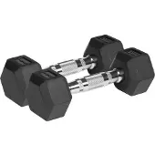 Rebel Kumipäällysteiset valurautaiset käsipainot Rebel Active Hex 2x3kg