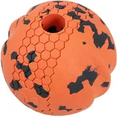 Non-Stop Dogwear - Dog ball 60X60 mm Orange/black - Koirat - Koiran lelut ja pelit - Kumilelut