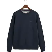 Gant for man. 2006065 Shield navy crew neck sweatshirt (XL), Casual, Cotton, Long sleeve