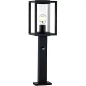 LUCANDE Ferda -pylväsvalaisin, 60 cm, liiketunnistin, antrasiitti, IP44, Musta, Alumiini, Moderni