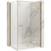 REA suihkukaappi Atlas 80x100 Brush Gold