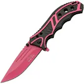 Rite Edge Caution Linerlock A/O Pnk