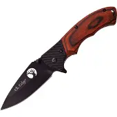 ELK RIDGE Linerlock Brown Wood