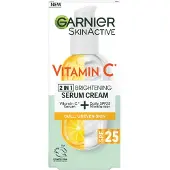 Garnier Vitamin C* 2In1 Glow Boosting Serum Cream SPF25 For Dull Ski