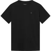 Knowledge cotton apparel Badge Core T-Shirt - Black - M